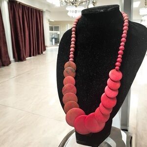 Elegant Red Beaded Necklace